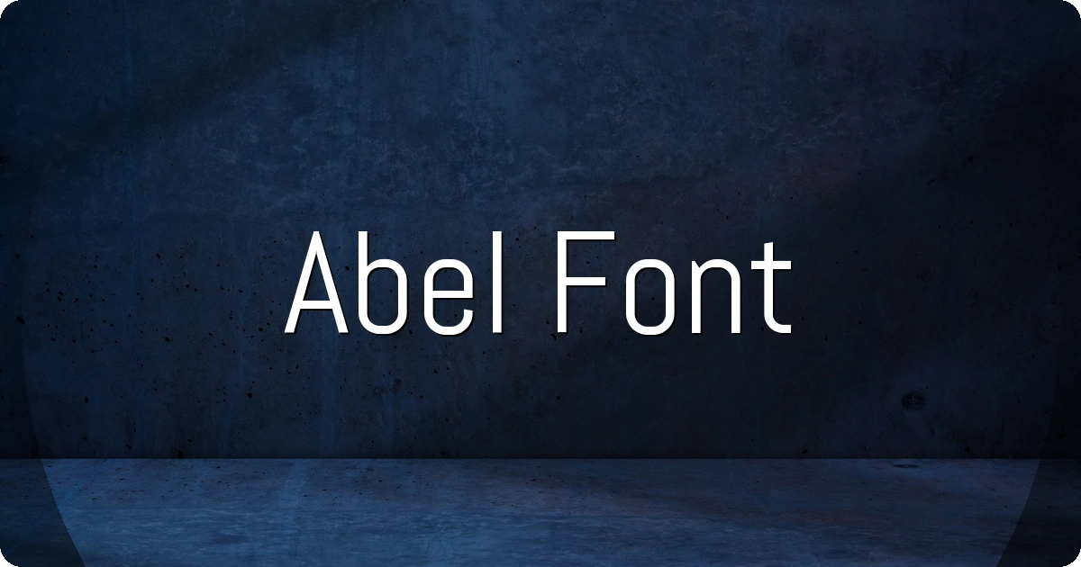 Abel Font preview