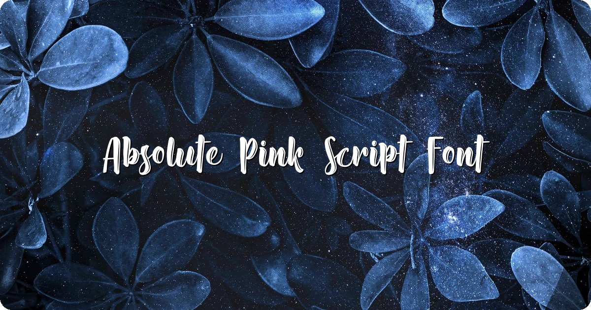 Absolute Pink Script Font preview