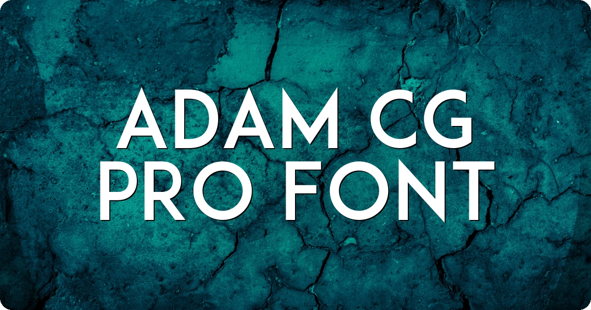Adam CG Pro Font preview