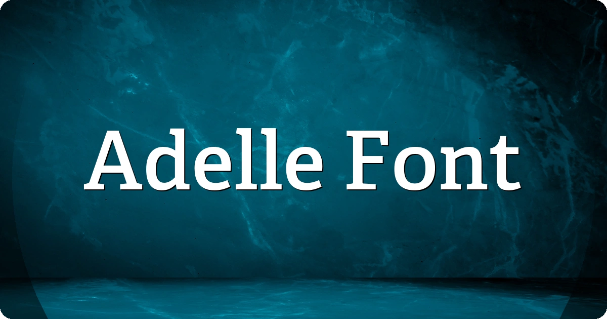 Adelle Font preview