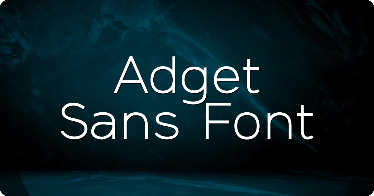 Adget Sans Font preview