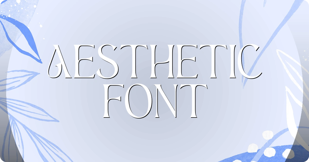 Aesthetic Font preview