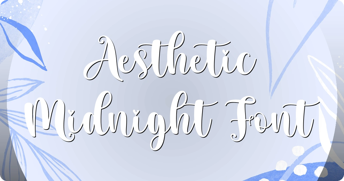 Aesthetic Midnight Font preview