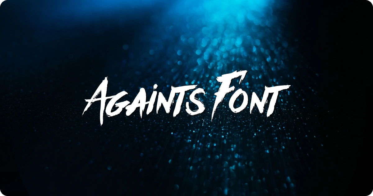 Againts Font preview