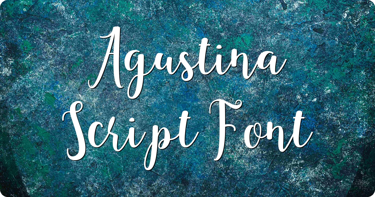 Agustina Script Font preview