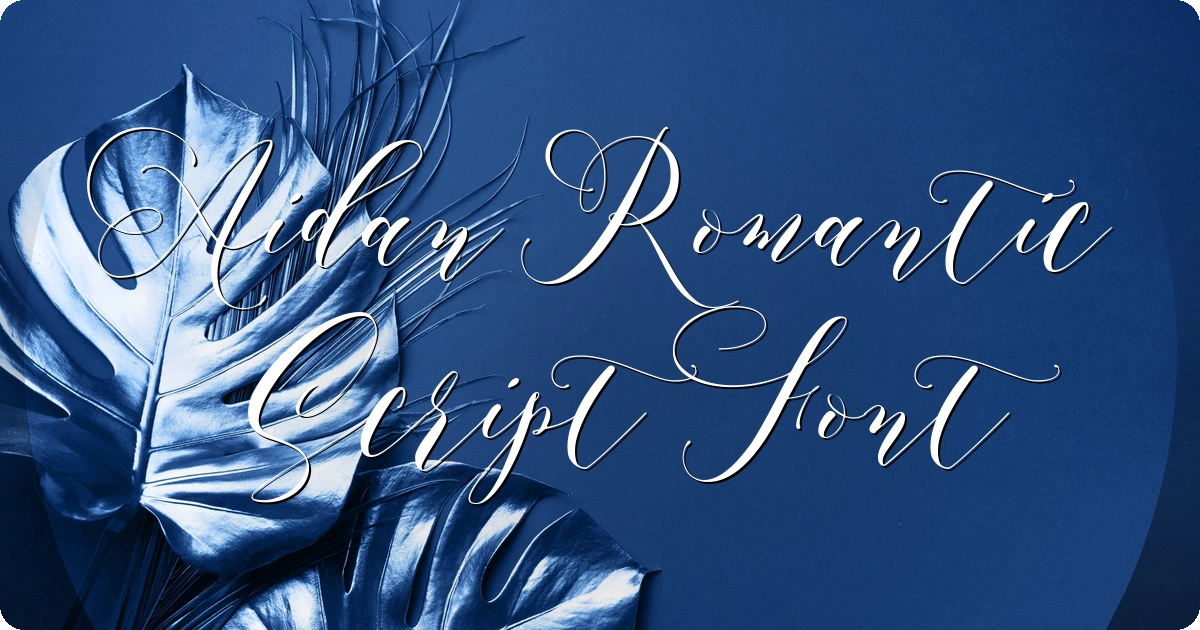 Aidan Romantic Script Font preview