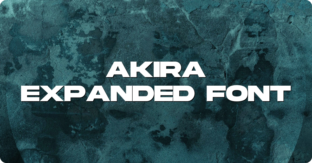 Akira Expanded Font preview