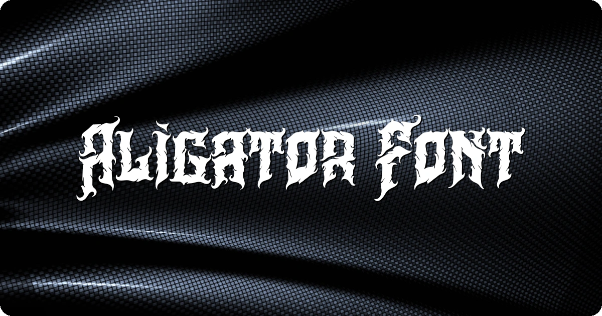 Aligator Font preview