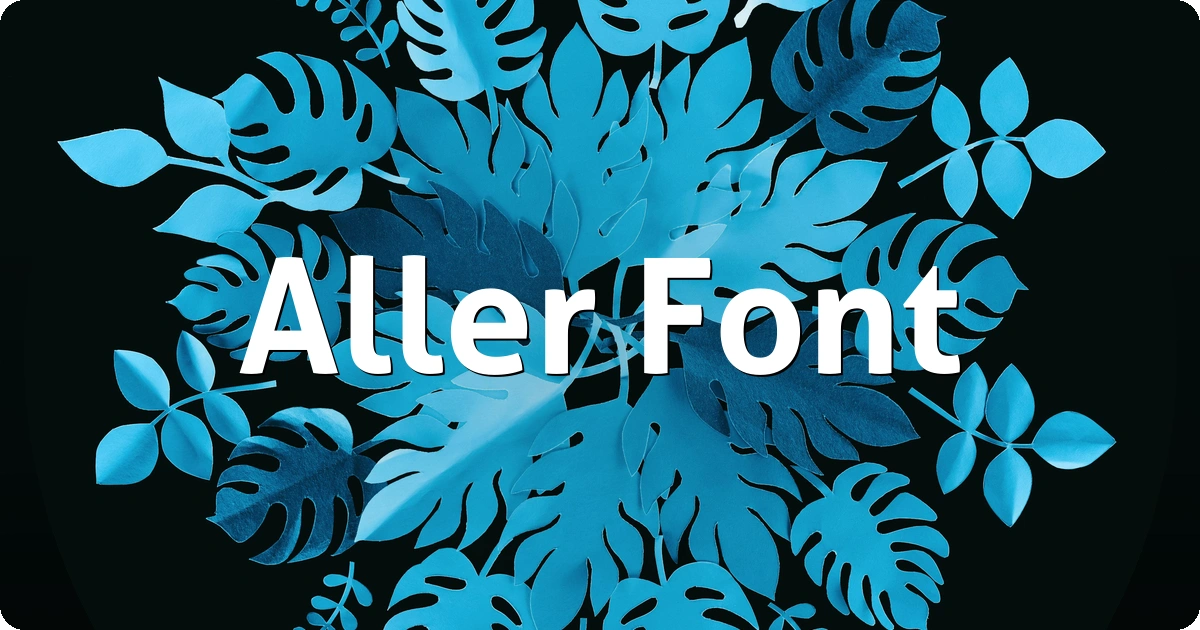 Aller Font preview