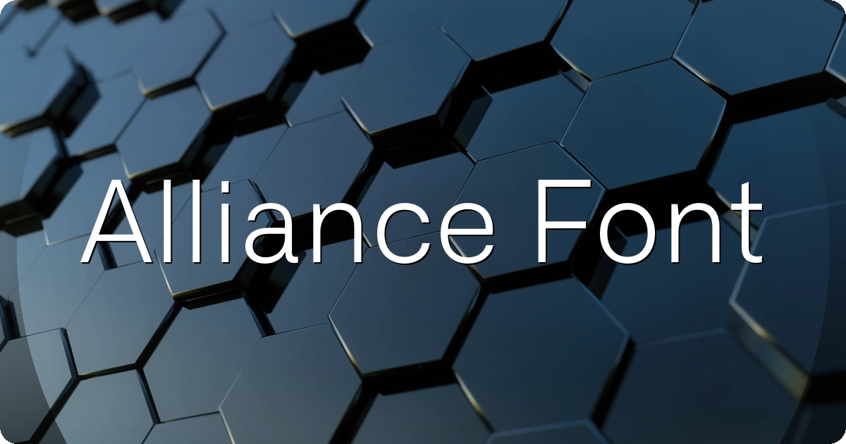 Alliance Font preview