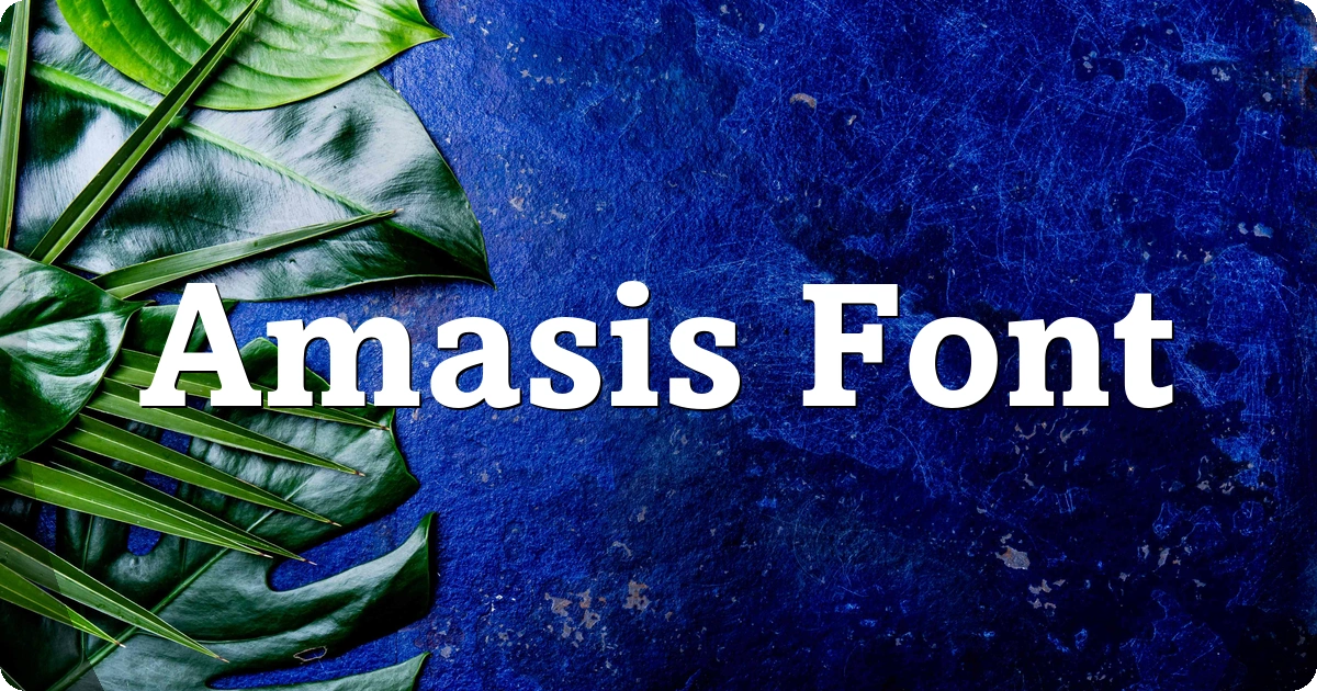 Amasis Font preview