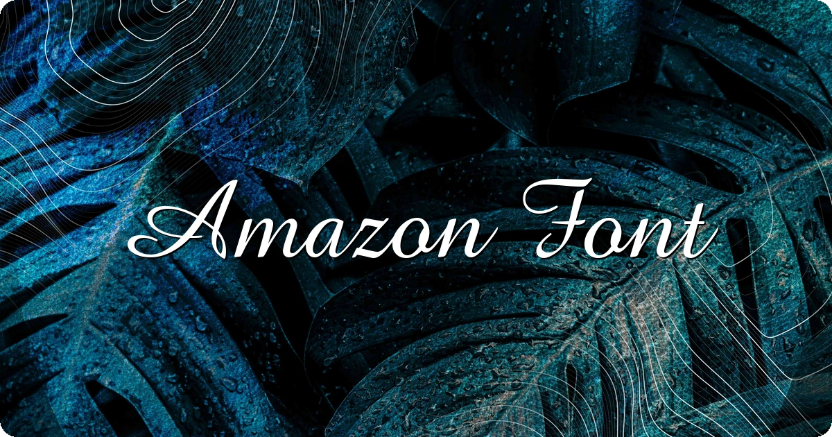 Amazon Font preview
