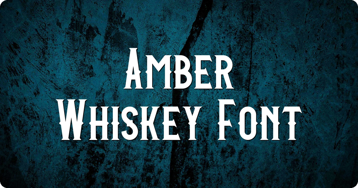 Amber Whiskey Font preview