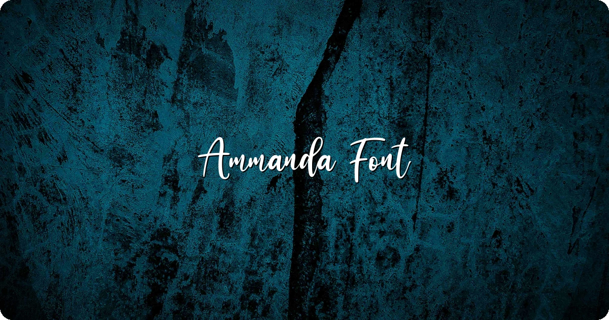Ammanda Font preview