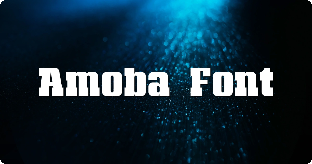 Amoba Font preview