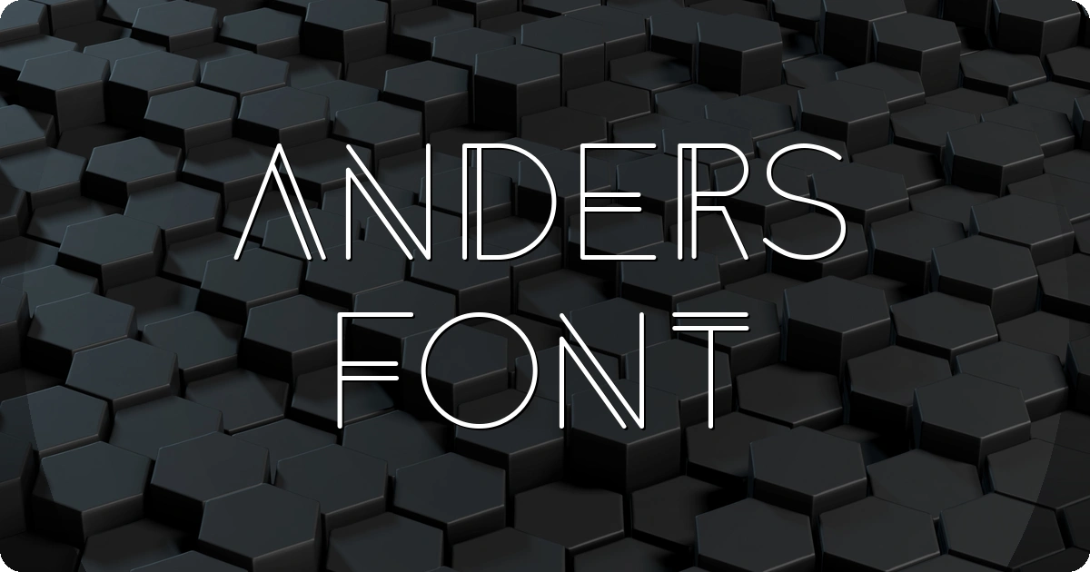 Anders Font preview
