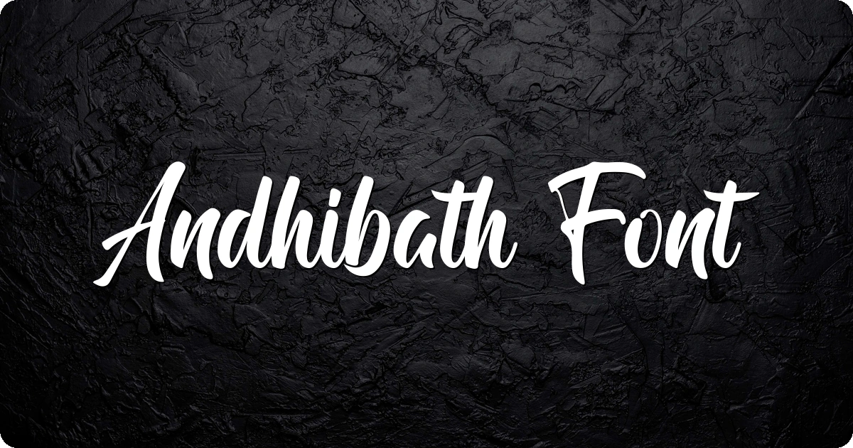 Andhibath Font preview