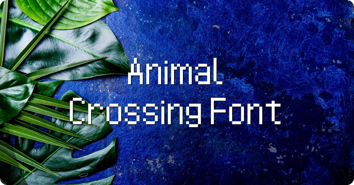Animal Crossing Font preview
