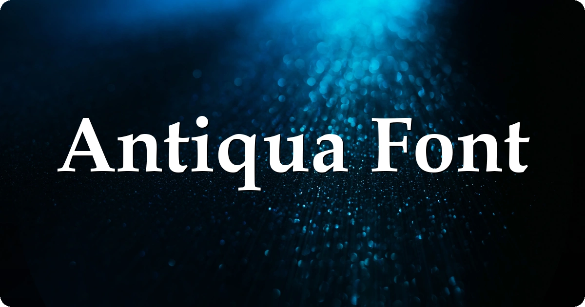 Antiqua Font preview