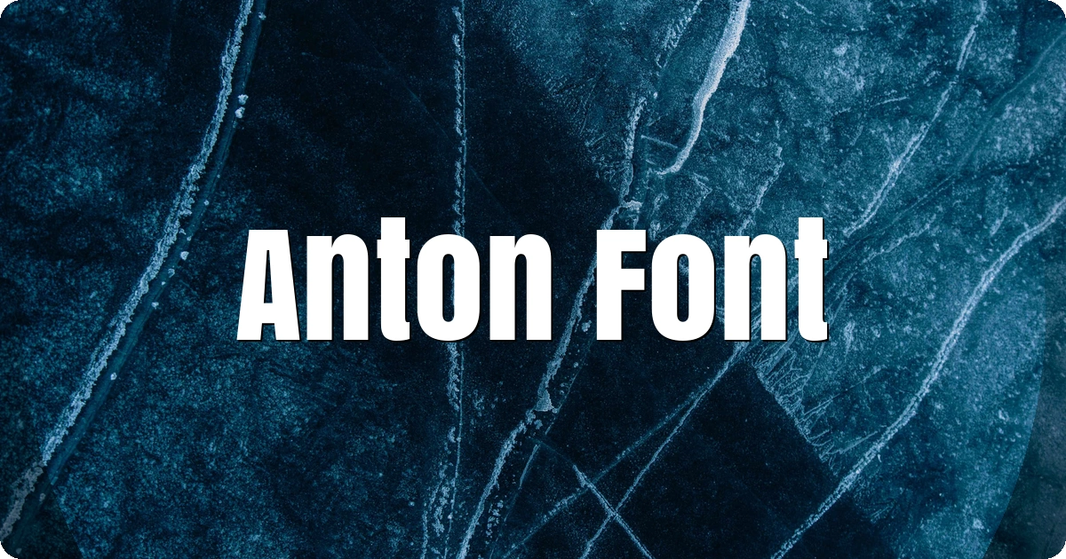 Anton Font preview