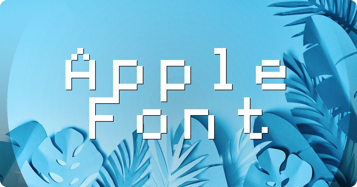 Apple Font preview