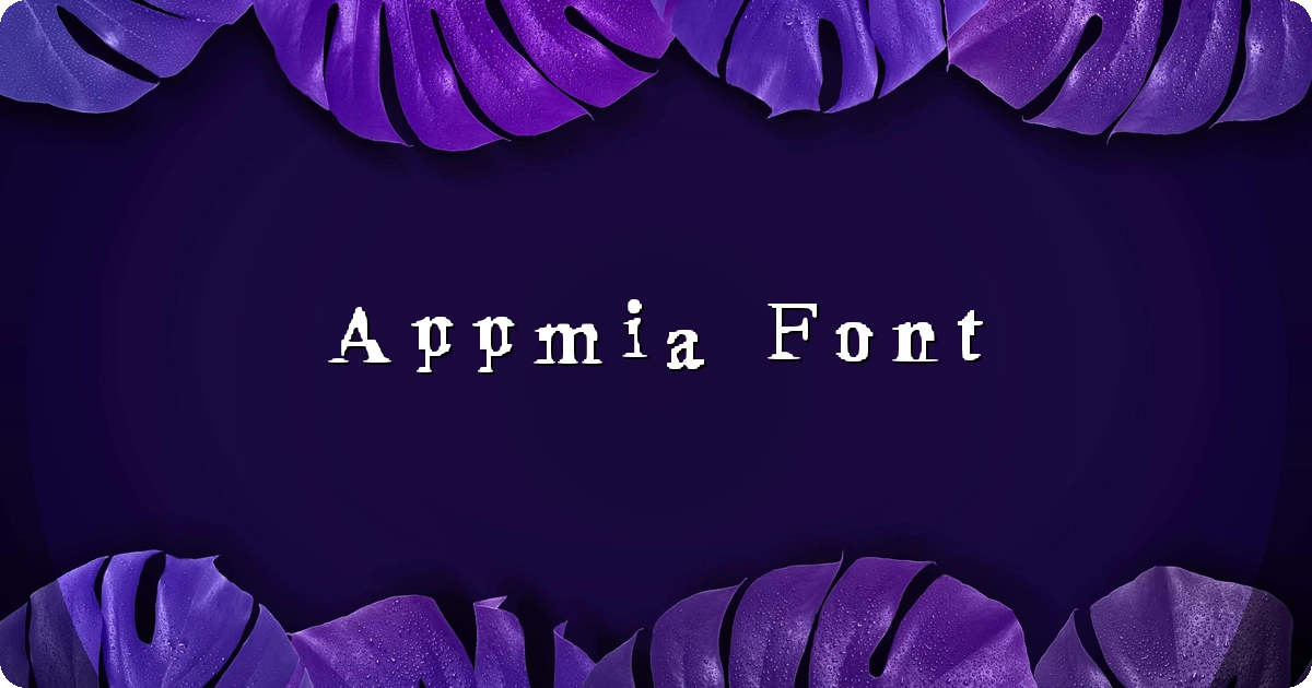 Appmia Font preview