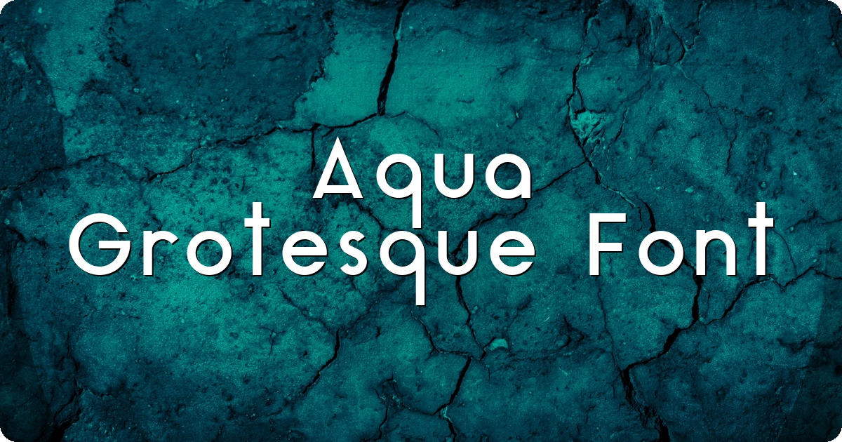 Aqua Grotesque Font preview