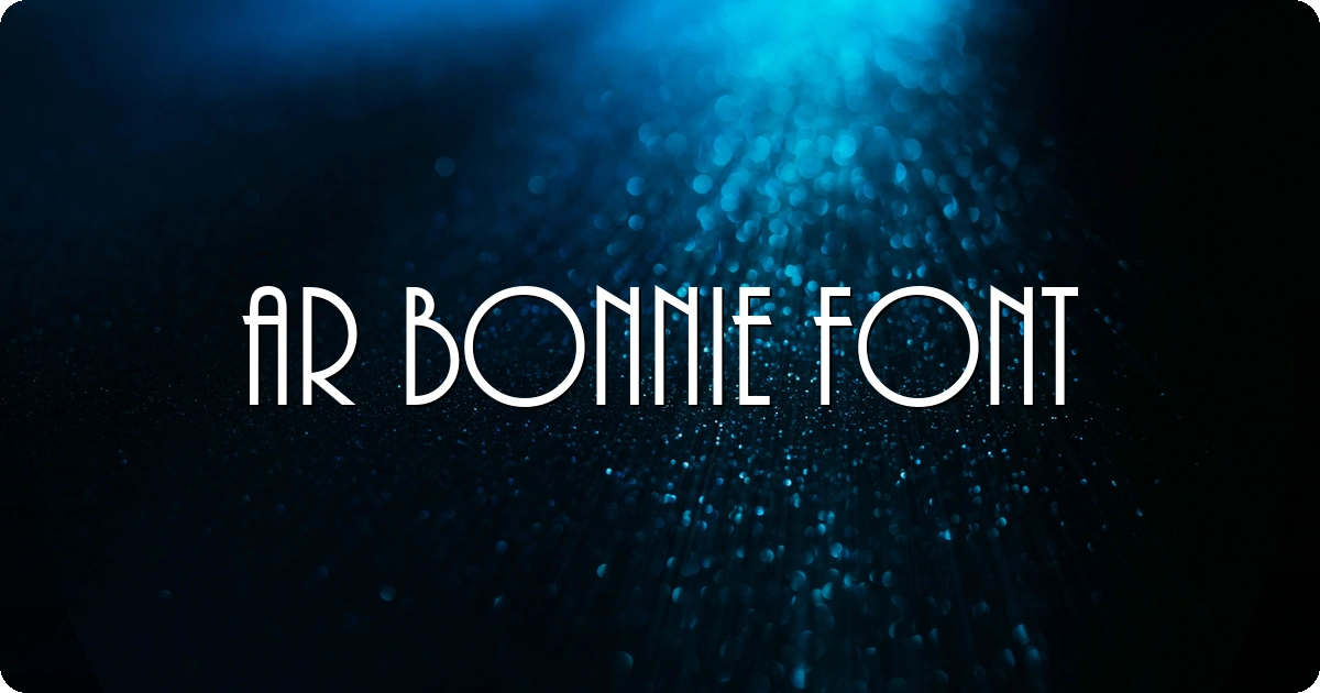 Ar Bonnie Font preview