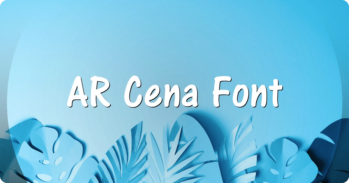 AR Cena Font preview
