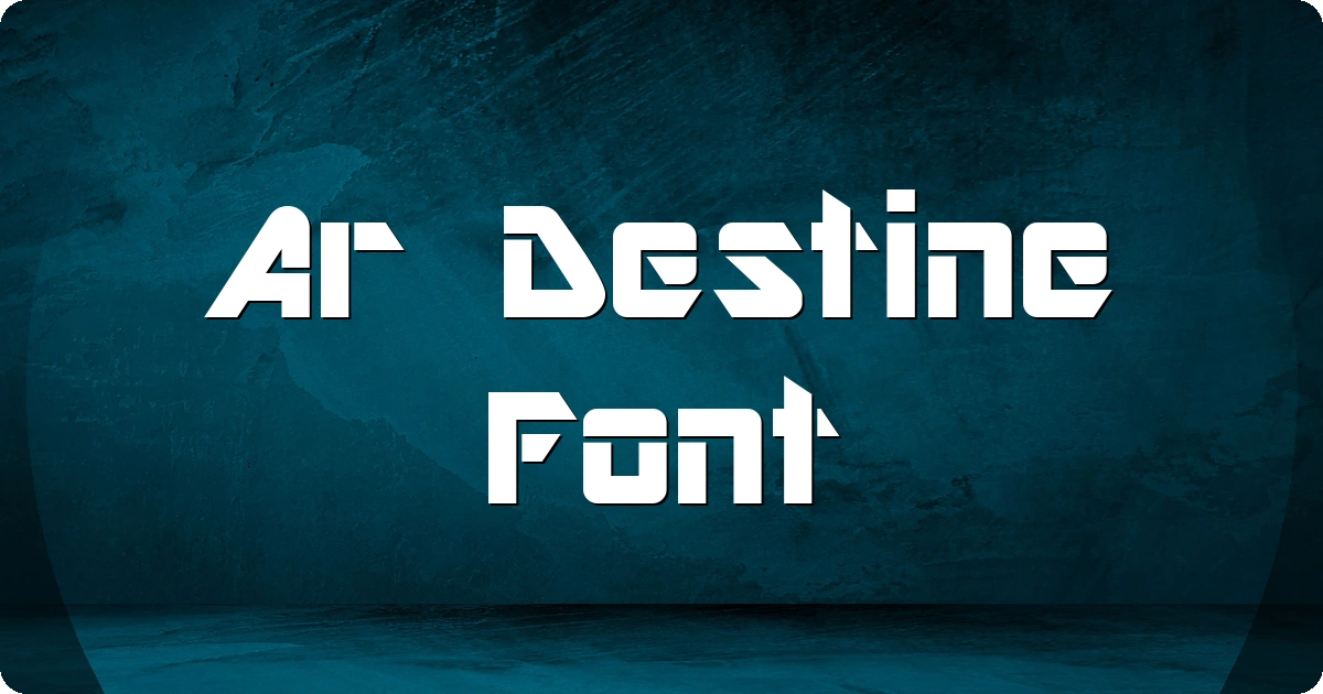 Ar Destine Font preview