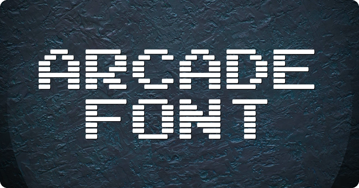 Arcade Font preview