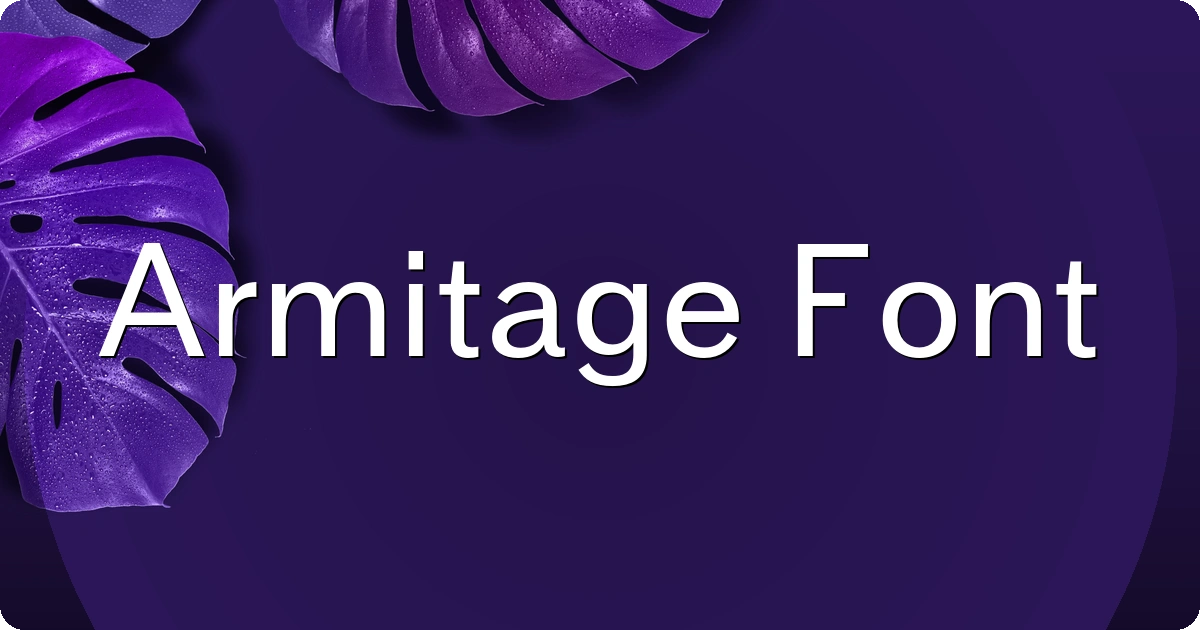 Armitage Font preview