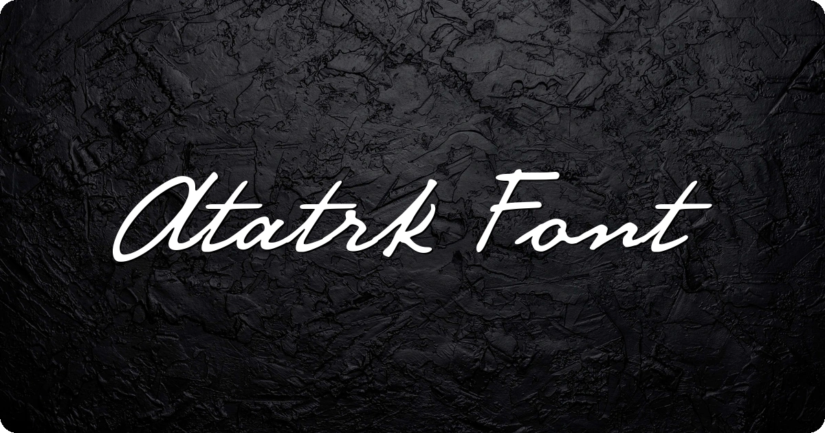Atatrk Font preview