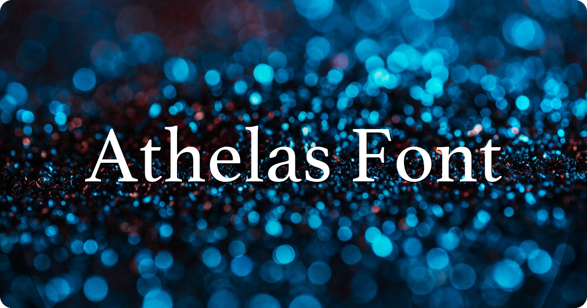 Athelas Font preview