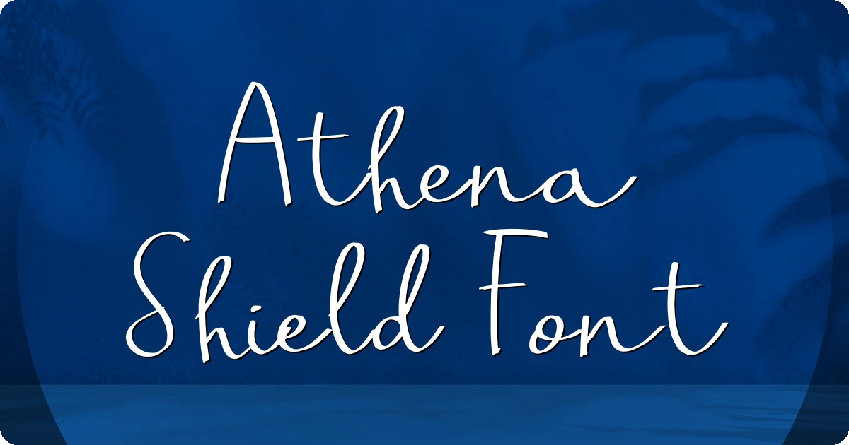 Athena Shield Font preview
