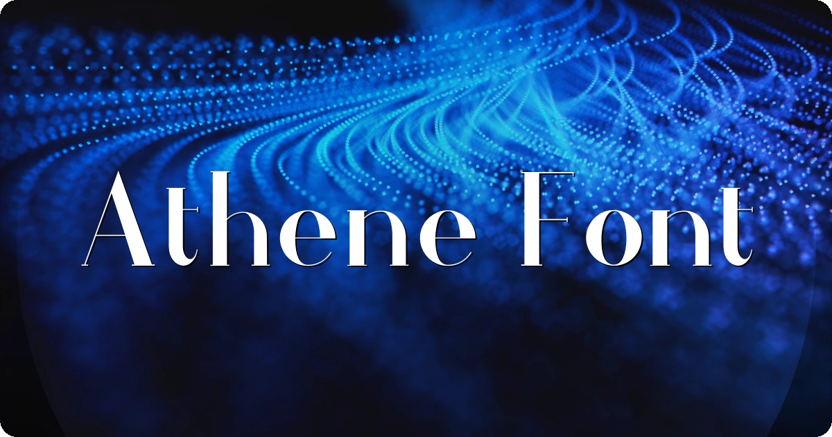Athene Font preview