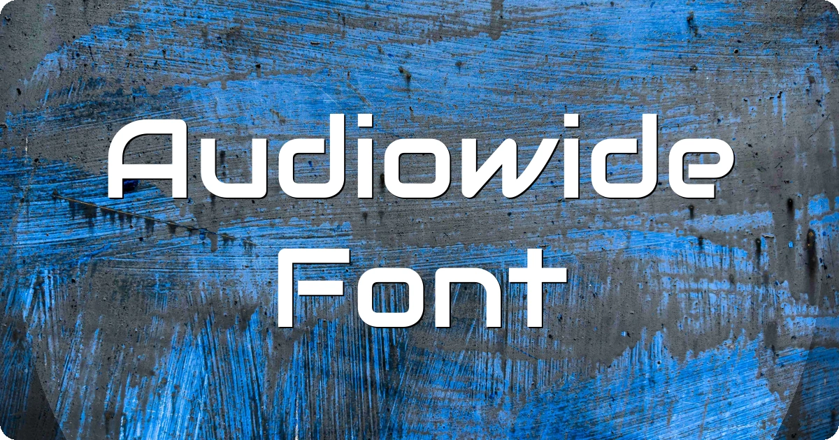Audiowide Font preview