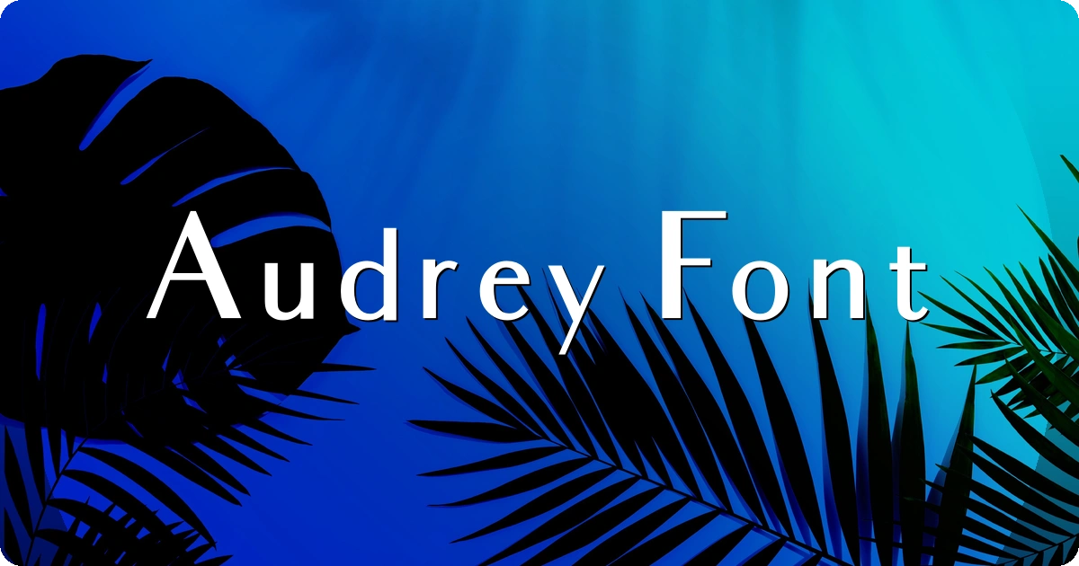 Audrey Font preview