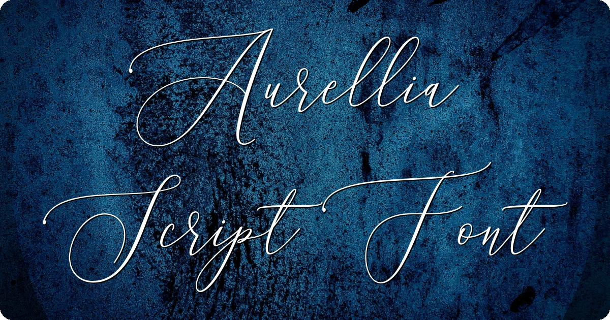Aurellia Script Font preview