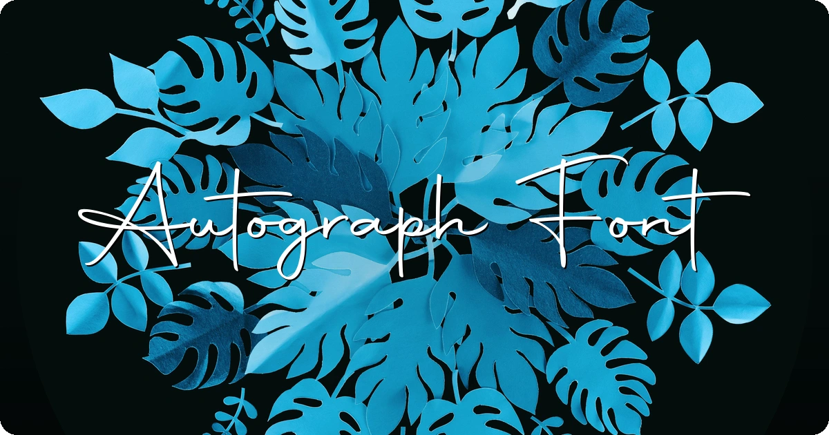 Autograph Font preview