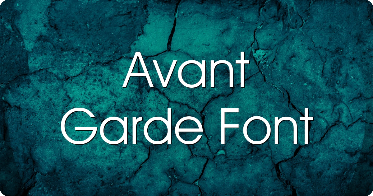 Avant Garde Font preview