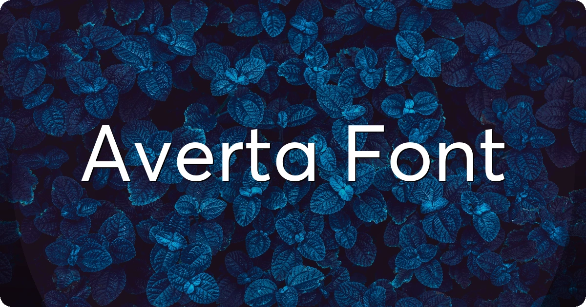 Averta Font preview