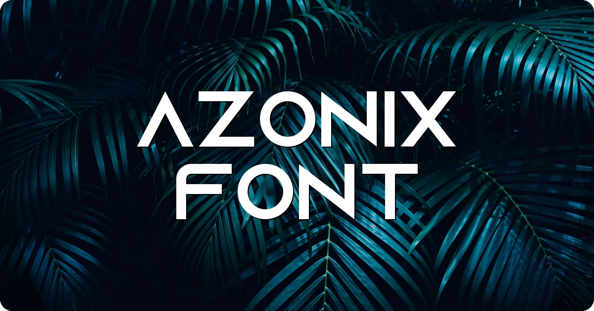 Azonix Font preview