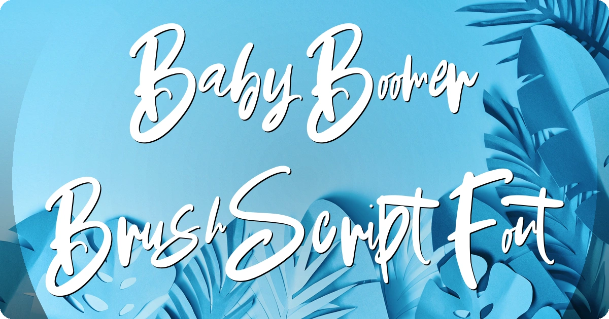 Baby Boomer Brush Script Font preview