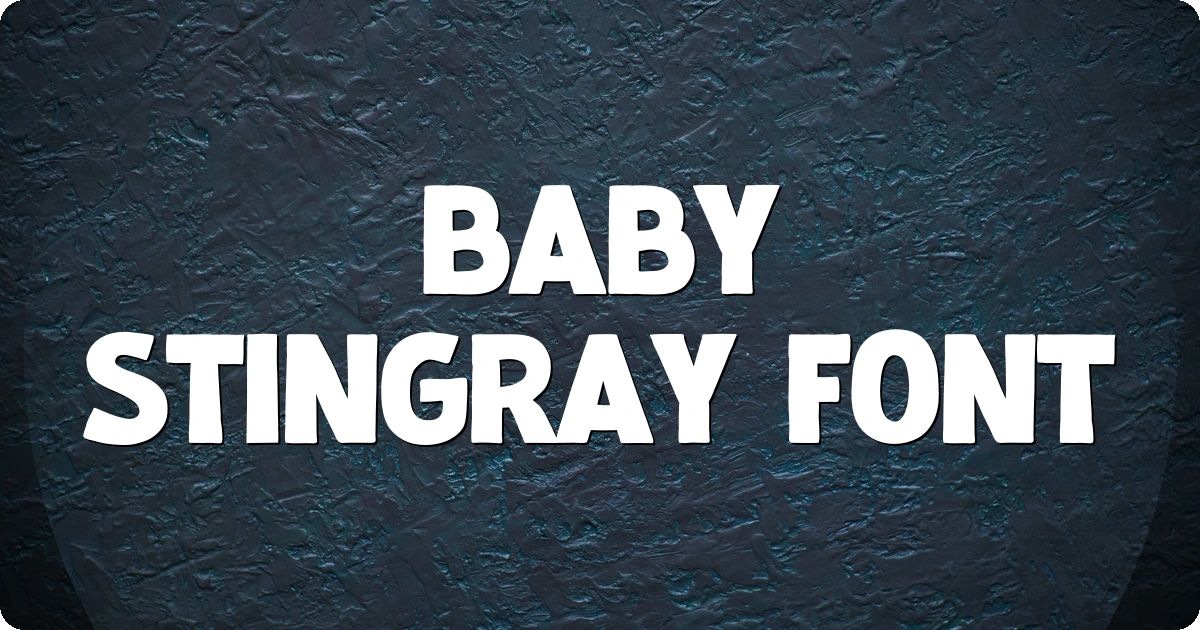 Baby Stingray Font preview