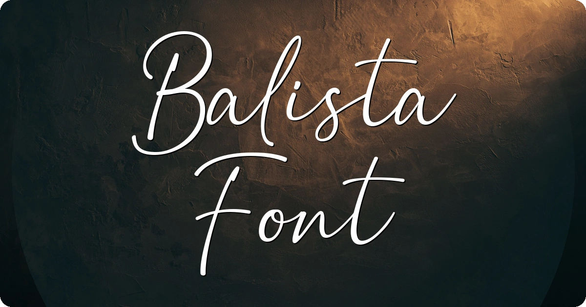 Balista Font preview