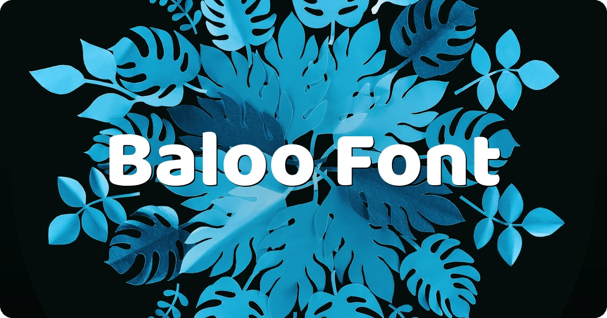 Baloo Font preview