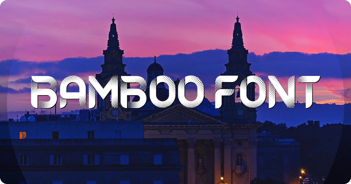 Bamboo Font preview