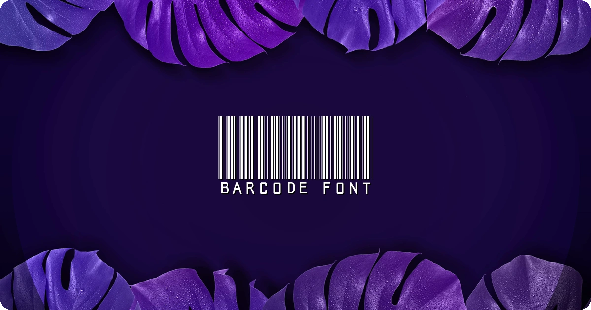 Barcode Font preview