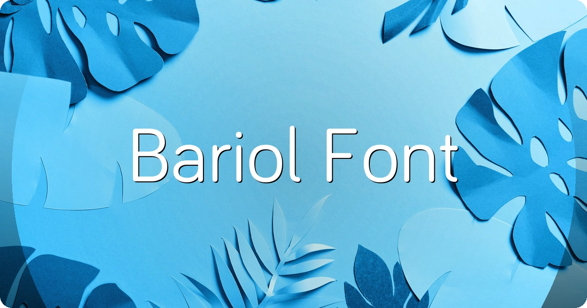 Bariol Font preview